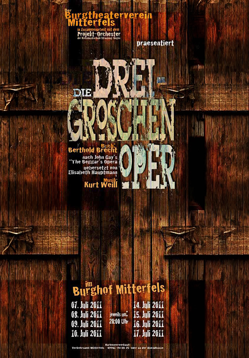 Plakat Dreigroschenoper 2011