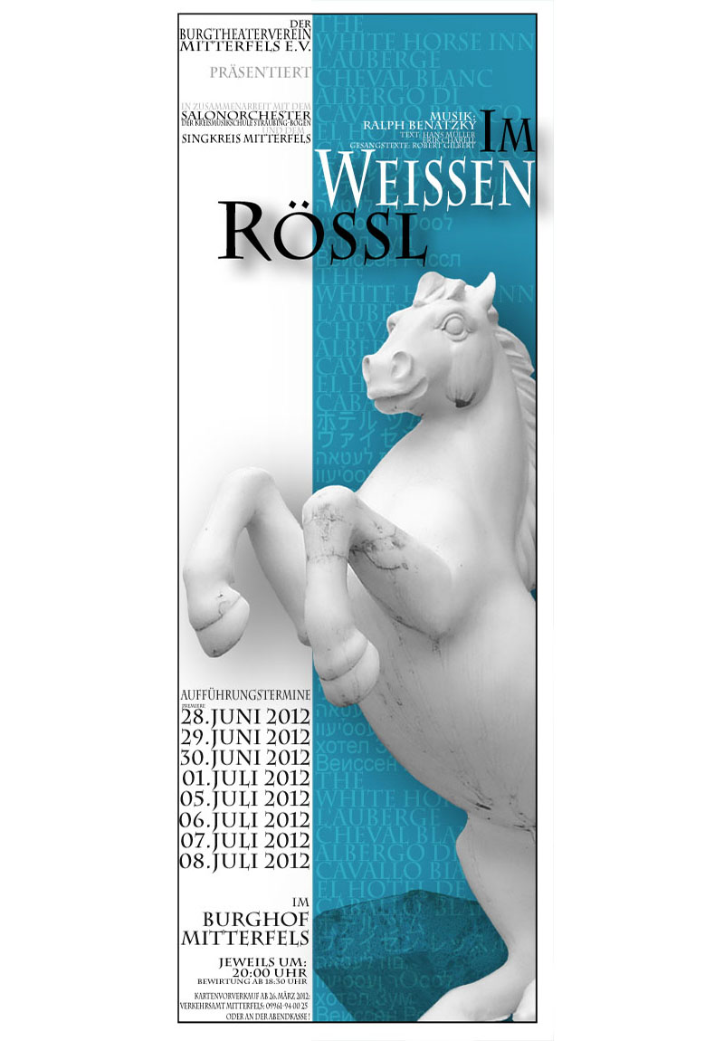 Plakat im weißen Rössl 2012