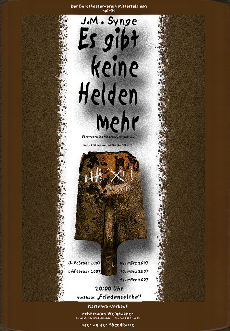 Plakat Es gibt keine Helden 2007